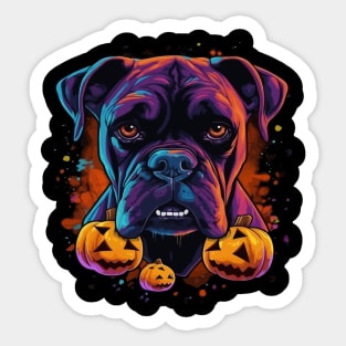 Boxer Halloween Sticker